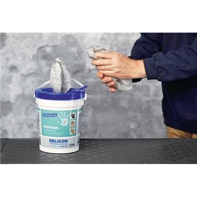Cleaning tissue Reliclean-WH HellermannTyton, 27x31mm, 72 pcs.
