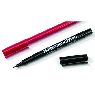 Permanent markers T82R-RD 2pcs. red HellermannTyton