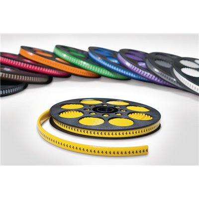 Slide-On cable marker Ovalgrip HODS50 .-PVC-YE, yellow, 1000 pcs. HellermannTyton