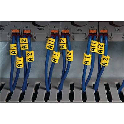 Slide-On cable marker Ovalgrip HODS50 6-PVC-BU, blue HellermannTyton