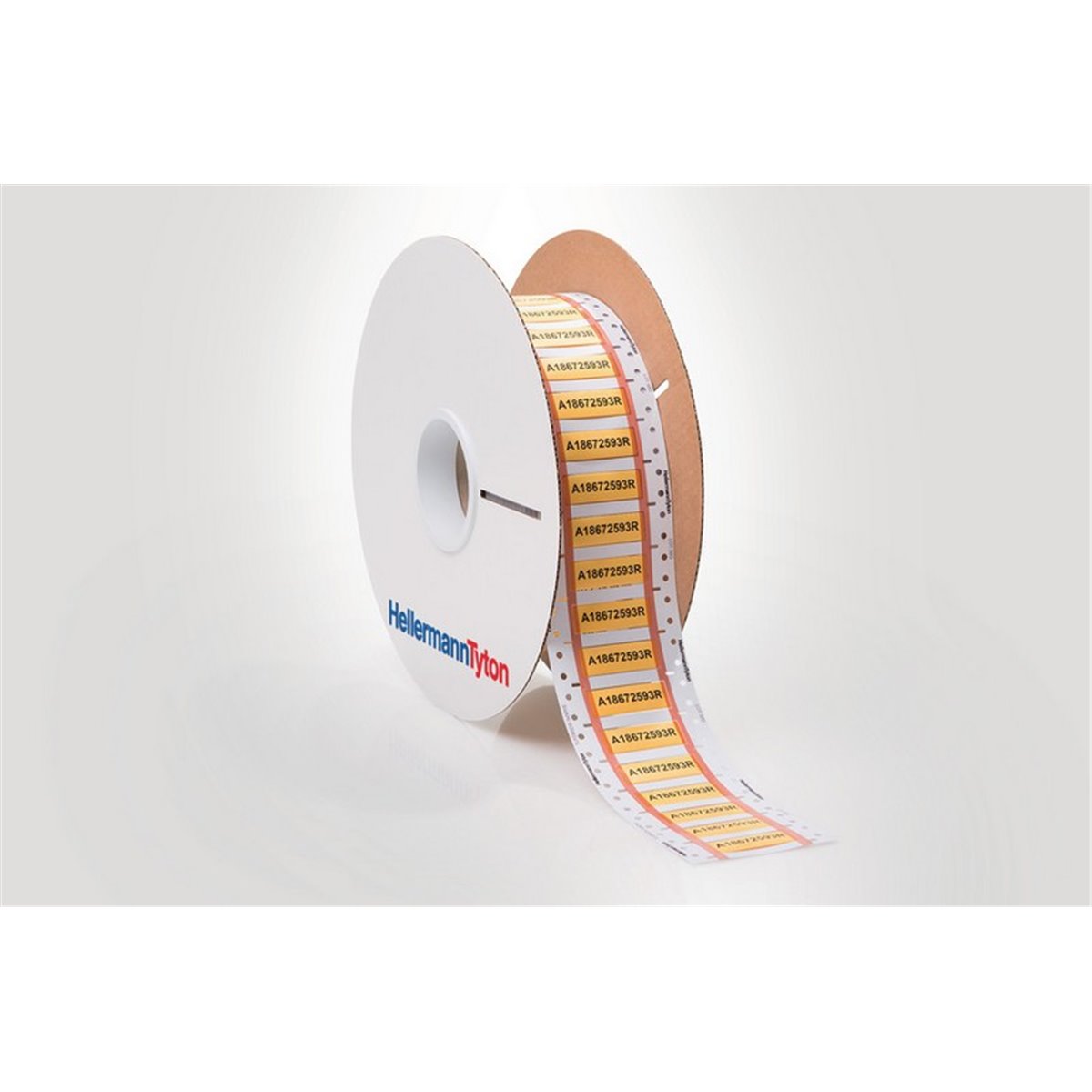 Heat shrink cable markers 2:1 2.4/1.2mm, 25mm, ladder style TLFD24DS-2X25YE-PO-X-YE, yellow HellermannTyton