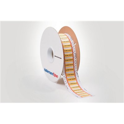 Oznaczniki termokurczliwe TLFD127DS-2X25YE-PO-X-YE 12.7/6.4mm, 25mm, żółty HellermannTyton