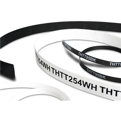 Heat shrinkable tubing for printing THTT95WH-PVDFX-WH 9.5/4.8mm, 4x18m, white HellermannTyton