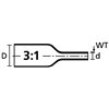 Heat shrinkable tubing for printing TULT4.8-1.6BK HellermannTyton