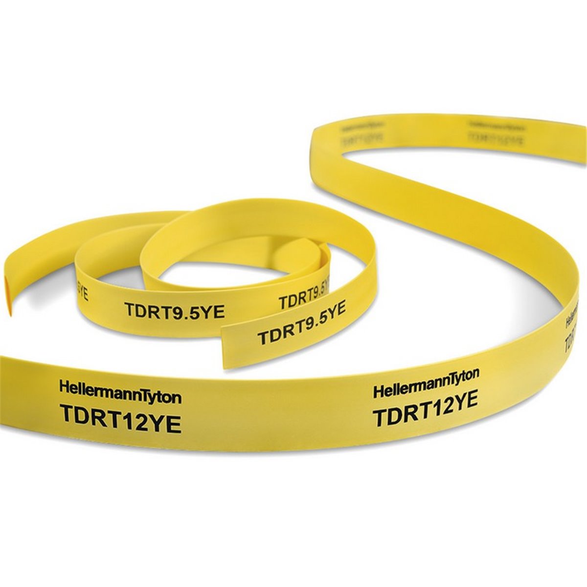 Heat shrinkable tubing for printing TDRT6.4YE-PO-X-YE 6.92/3.18mm, 5x22m, yellow HellermannTyton