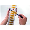 Heat shrinkable cable markers TULT9-3DS-2x25YE 1000pcs. HellermannTyton