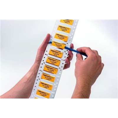 Heat shrinkable cable markers TULT12-4DS-2x25WH 1000pcs. HellermannTyton