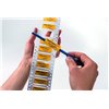 Heat shrinkable cable markers TULT12-4DS-2x25WH 1000pcs. HellermannTyton