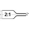 Heat shrinkable tubing for printing TLFX48YE 6x18m HellermannTyton