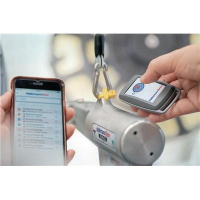 RFID hand reader (13.56MHz) RFID-IOS READER-ABS-GY, 68x42x18mm, grey HellermannTyton