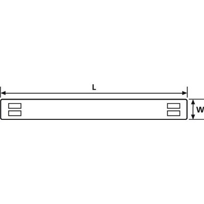 Identification tag TIPTAG-HF-11X100POYE 120pcs. HellermannTyton