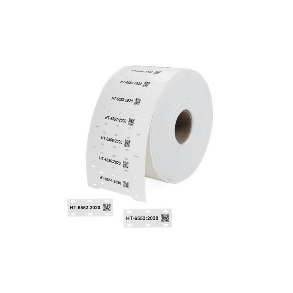 Identification tag TAGLF25X75-4-PO-X-WH, 24.3x75mm, white, 500 pcs. HellermannTyton