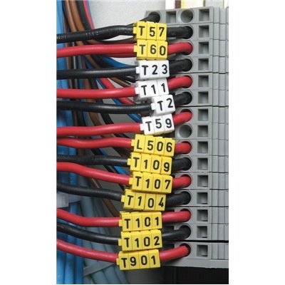 Cable markers WIC0-U-PA-YE 200pcs. HellermannTyton