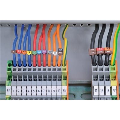 Cable markers WIC0-L3-PA-YE 200pcs. HellermannTyton