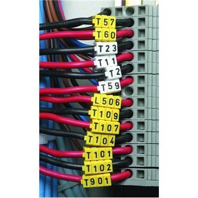 Cable markers WIC1-L-PA-YE 200pcs. HellermannTyton