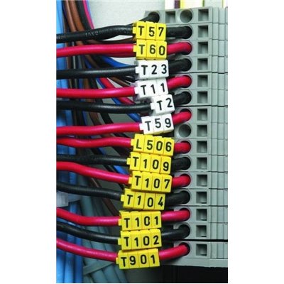 Cable markers set WIC1-AELNRST-Earth-PA-YE 200pcs. HellermannTyton