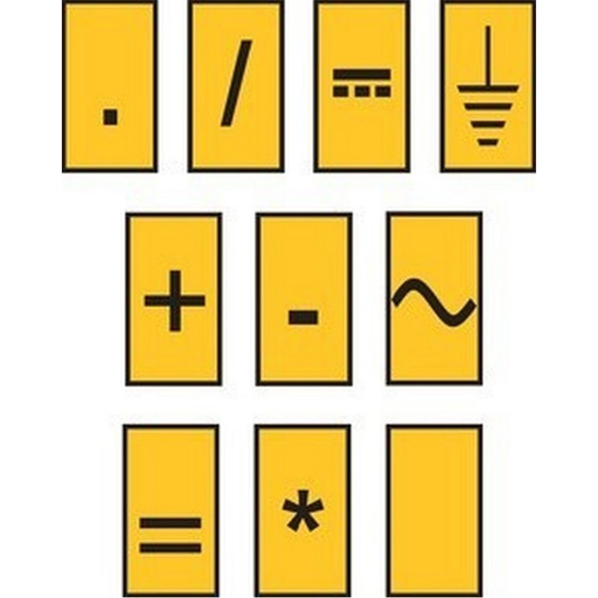 Cable markers set WIC3-SIGN-PA-YE 100pcs. HellermannTyton