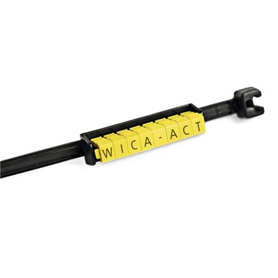 Adapter do oznaczników WIC 5.5-9.5mm WICA-ACT-BK-PA66HIRHS-BK, czarne, 100 szt. HellermannTyton