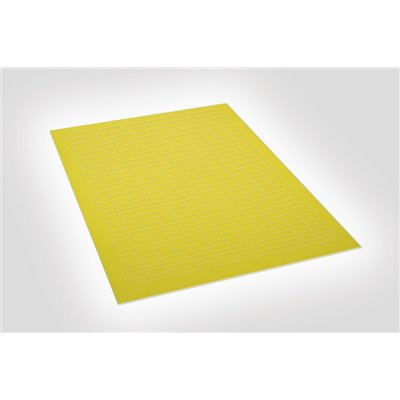 Labels TAG120A4-270-YE-270-YE, 15x6mm, cotton fabric, yellow, 15275 pcs. HellermannTyton