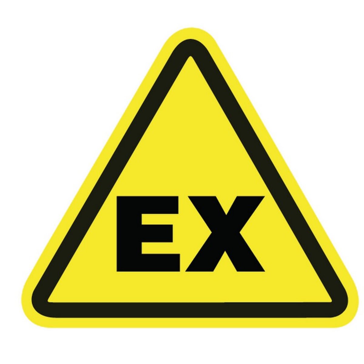 Warning sign WS1-C-150-YE, 12.5mm, yellow with black print, 100 pcs. HellermannTyton