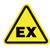 Warning sign WS1-C-150-YE, 12.5mm, yellow with black print, 100 pcs. HellermannTyton