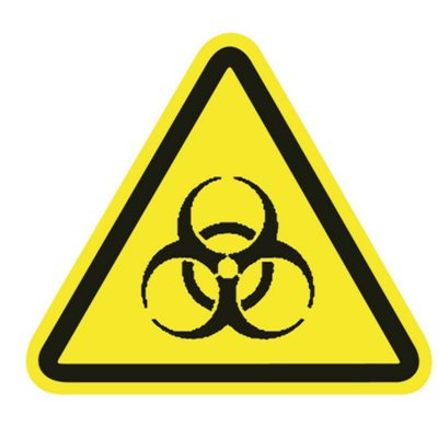 Warning sign WS1-H-150-YE, 12.5mm, yellow with black print, 100 pcs. HellermannTyton