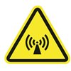 Warning sign WS1-K-150-YE, 12.5mm, yellow with black print, 100 pcs. HellermannTyton