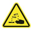 Warning sign WS1-M-150-YE, 12.5mm, yellow with black print, 100 pcs. HellermannTyton