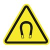 Warning sign WS3-J-150-YE, 50mm, yellow with black print, 100 pcs. HellermannTyton