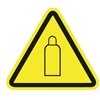 Warning sign WS3-P-150-YE, 50mm, yellow with black print, 100 pcs. HellermannTyton