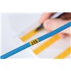 Labels HSMB-C2-1402-YE-1402-CL/YE, 19.05x50.8mm, yellow, 120 pcs. HellermannTyton