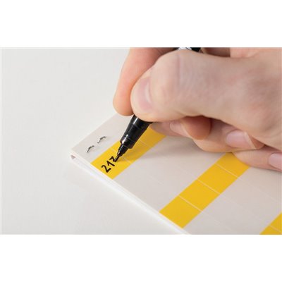 Labels HSMB-C2-1402-YE-1402-CL/YE, 19.05x50.8mm, yellow, 120 pcs. HellermannTyton