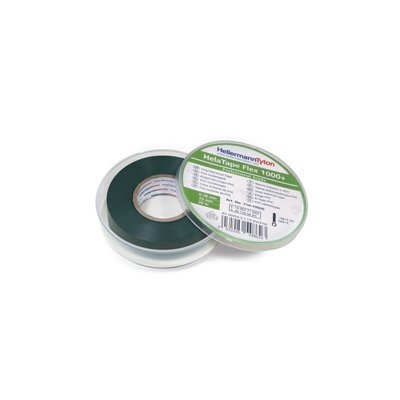 PVC Electrical insulation tape HTAPE-FLEX1000+ C 19x20-PVC-GN HellermannTyton