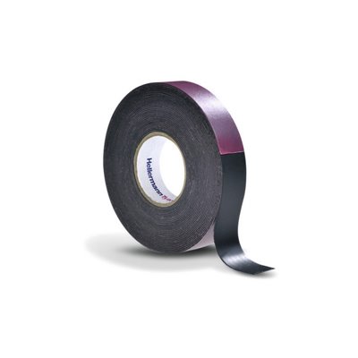 Self-amalgamating tape HTAPE-POWER600-38x6.7-NR-BK, 38mm x 6.7m, black HellermannTyton