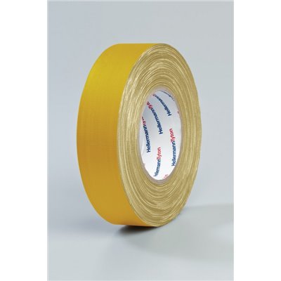 Textile tape HTAPE-TEX-19x10-CO-YE, 19mm x 10m, yellow HellermannTyton