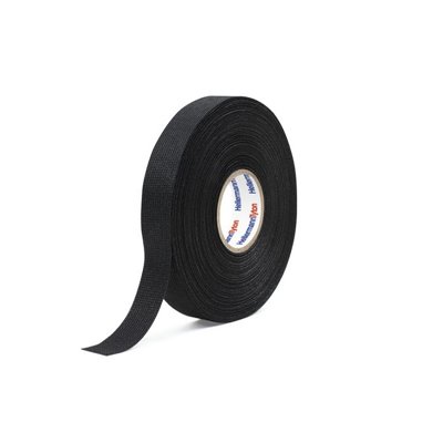 Polyester fleece tape HTAPE-PROTECT300-PET-BK, polyester, 19mm x 25m, black HellermannTyton