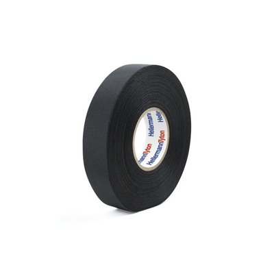 Polyester fleece tape HTAPE-PROTECT250-PET-BK, polyester, 19mm x 25m, black HellermannTyton
