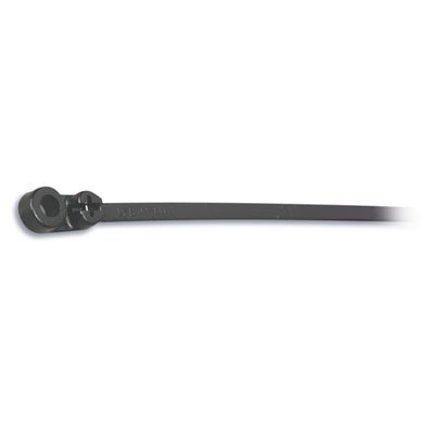 TY533MX MOUNTING CLAMP CABLE TIE 18LB 4IN BLACK NYL MTG HOLE