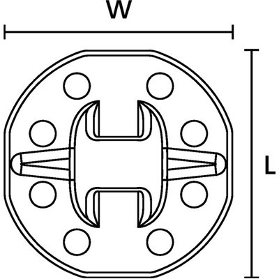 Cokół klejowy PMB3-PA666V0-BK, czarny, 100 szt.