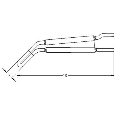 Ostrze termiczne HG 9x116mm HSGM