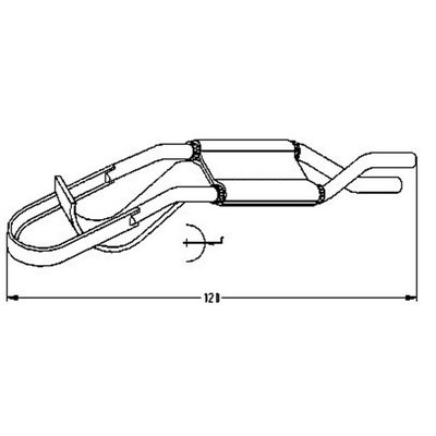 Groove blade N-1 34x120mm HSGM