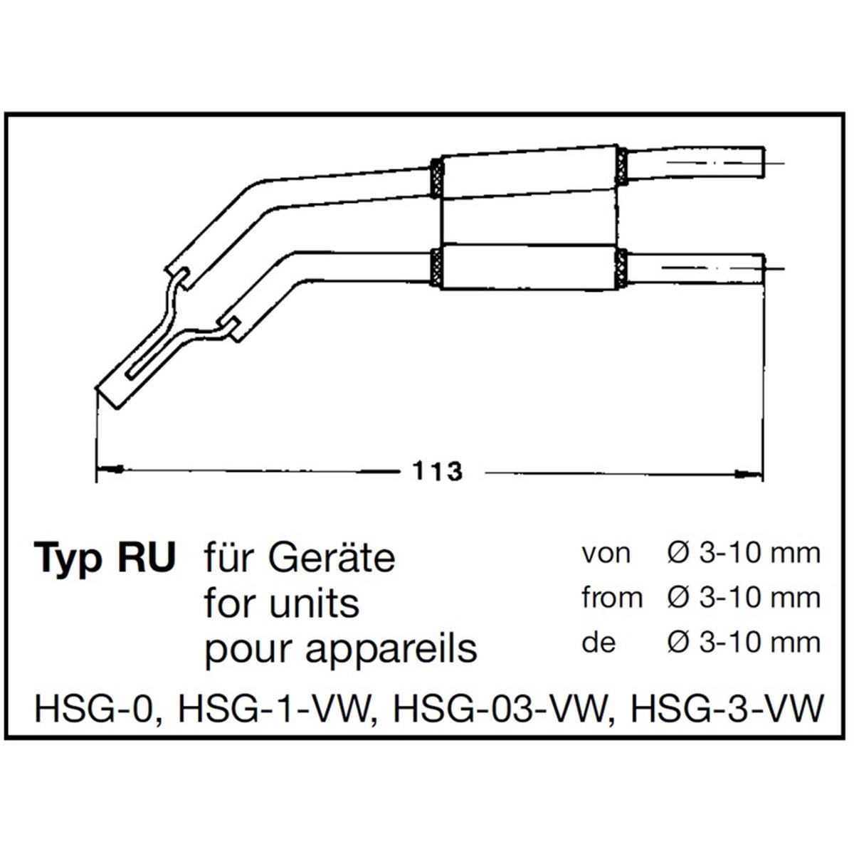 Round blade RU Ø8 mm