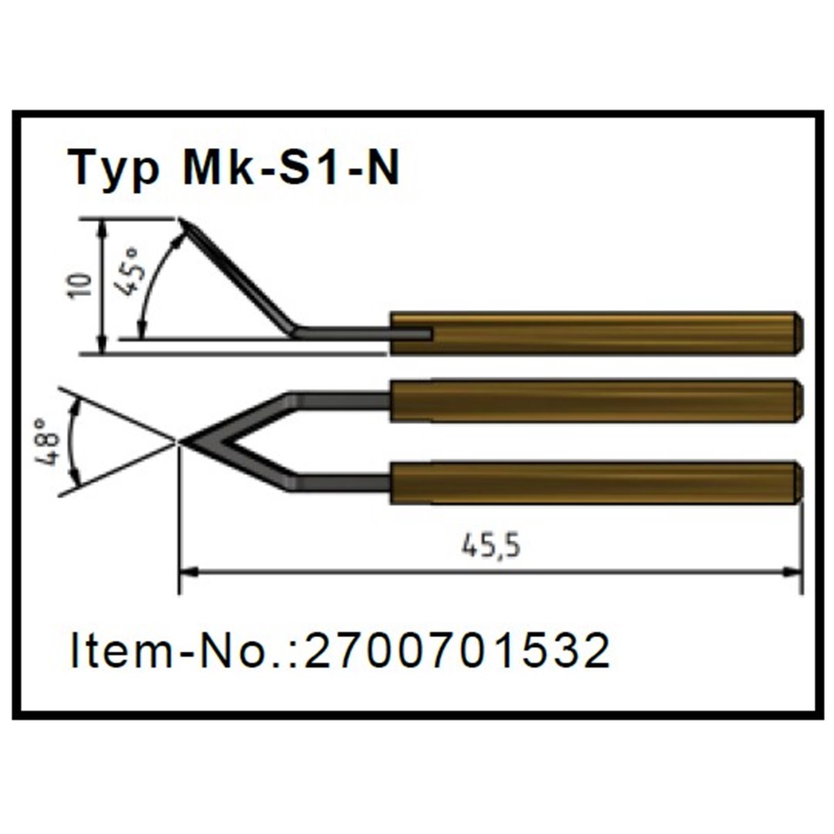 Ostrze termiczne MK-S1-N HSGM