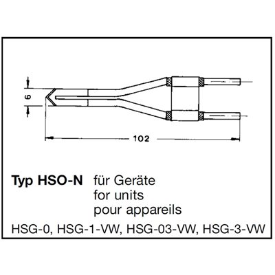 Ostrze termiczne HSO-N-L a200 mm HSGM