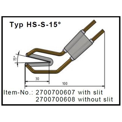 Ostrze termiczne HS-S-15° HSGM