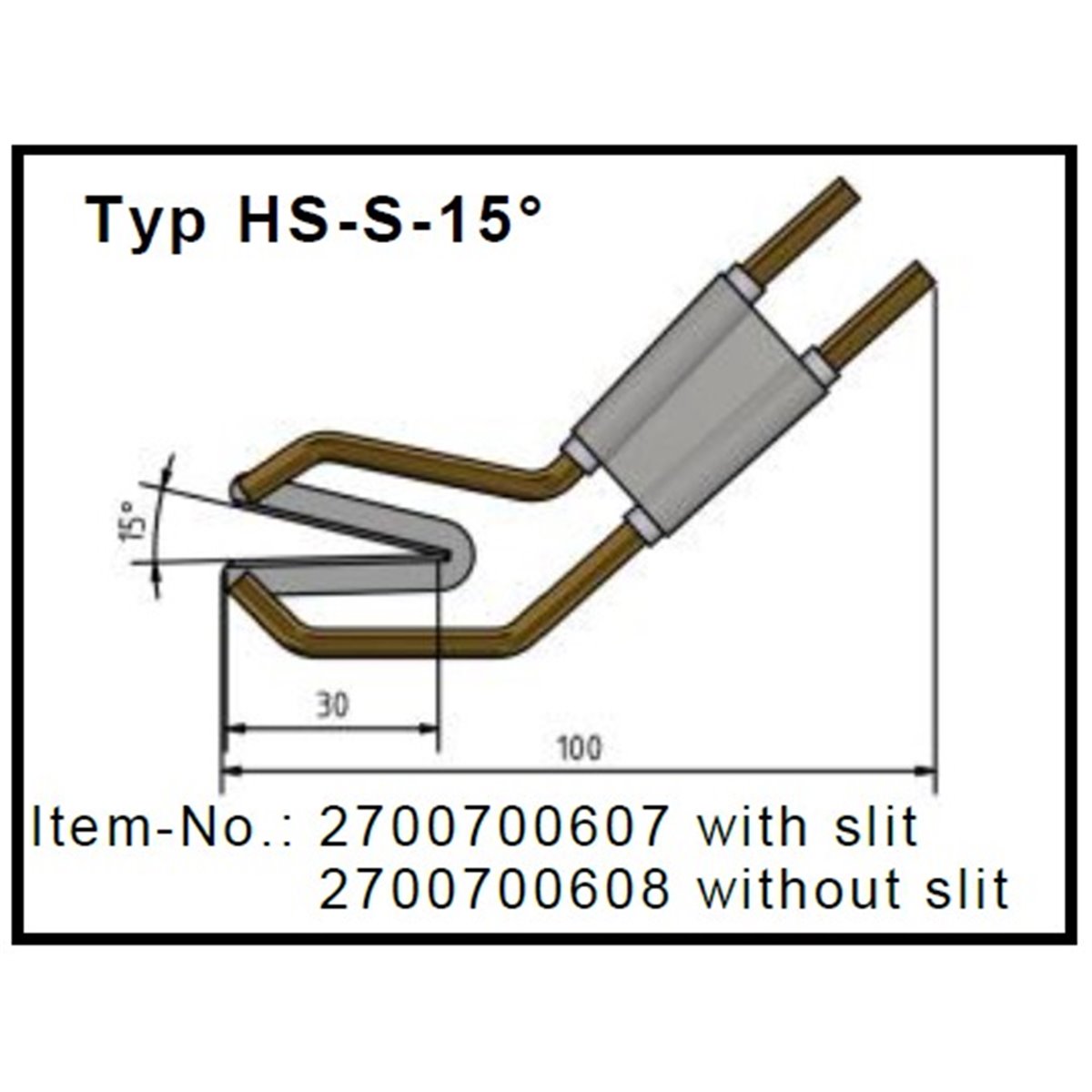 Blade HS-S-15°