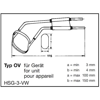 Ostrze owalne OV Obwód do 160 mm HSGM