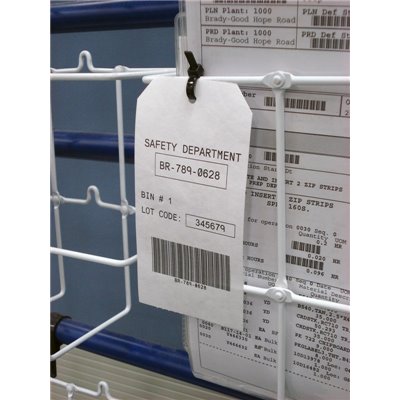 THT-33-412-1-EU Thermal Transfer Printable Tags, White, 500 pc Brady