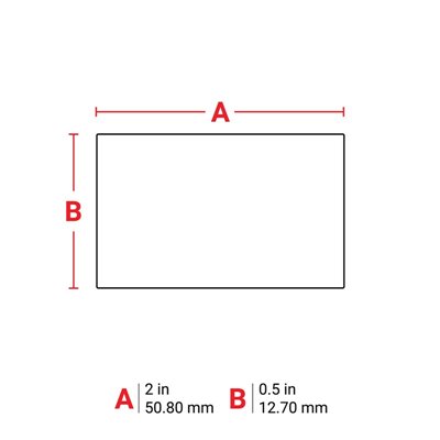 THT-53-7576-3 Tamper-indicating Thermal Transfer Printable Labels, Silver, 3000 pc Brady