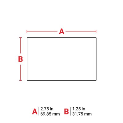 THT-7-7576-3 Tamper-indicating Thermal Transfer Printable Labels, Silver, 3000 pc Brady